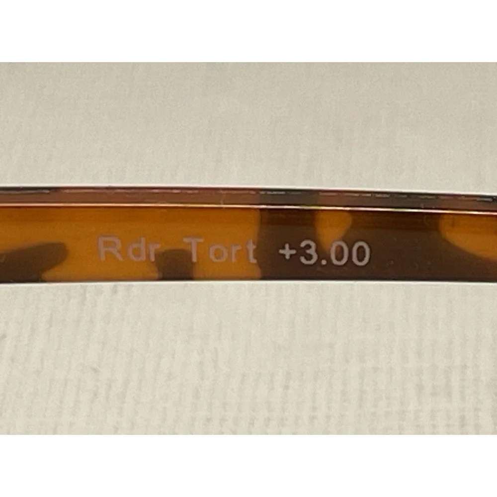 Round Tortoise Reading EyeGlasses Frames +3.00 Rdr Tort 50 19-145 Full Rim